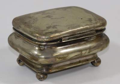 Bild Nr.3: 133-1973 Biedermeier-Zuckerdose: (Silber)
