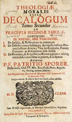 Bild Nr.4: 133-198 Sporer,P.: (Alte Drucke, Handschriften und Theologie)