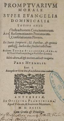 Bild Nr.1: 133-199 Stapleton,T.: (Alte Drucke, Handschriften und Theologie)