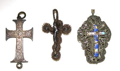 Bild Nr.1: 133-2020 Kruzifixe, Reliquienkreuz.: (Volkskunst, Religiöse Volkskunst)