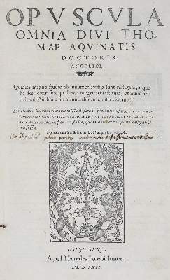 Bild Nr.1: 133-206 Thomas von Aquin.: (Alte Drucke, Handschriften und Theologie)