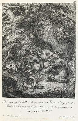Bild Nr.1: 133-2169 Ridinger,E.J.: (Varia, Jagd, Wildschweine)