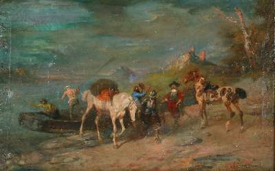 Bild Nr.5: 133-2239 Reiterszenen.: (Varia)