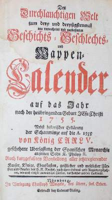 Bild Nr.1: 133-226 Wappen-Kalender.: (Genealogie und Heraldik)