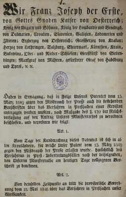 Bild Nr.1: 133-238 Sammelband: (Einblattdrucke u. Flugschriften, Österreich)