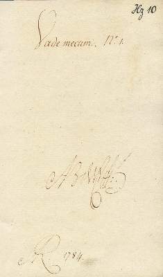 Bild Nr.1: 133-248 Vade mecum: (Grenzwissenschaften und Okkultismus, Handschriften)