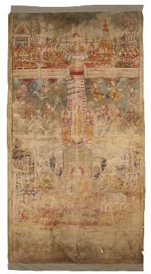 Bild Nr.1: 133-2547 Rollbild (Patua).: (Asien, Thangka)