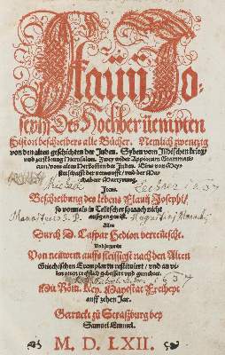 Bild Nr.1: 133-262 Flavius,J.: (Judaica)