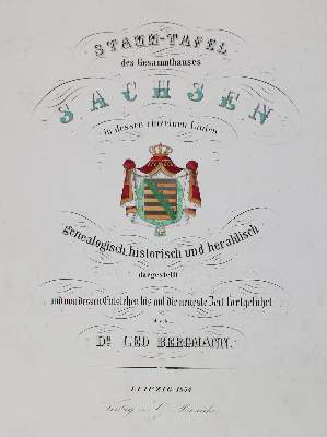 Bild Nr.2: 133-2675 Stammtafeln.: (Deutschland, Genealogie und Heraldik)