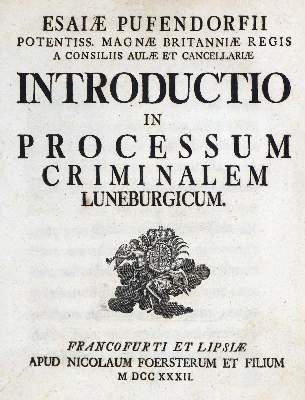 Bild Nr.1: 133-278 Pufendorf,E.: (Juridica und Kriminologie)