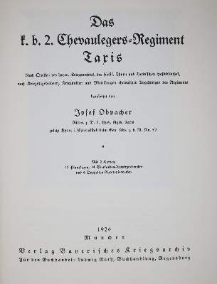 Bild Nr.1: 133-305 Obpacher,J.: (Militaria, Regimentsgeschichte)