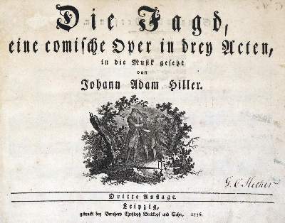 Bild Nr.1: 133-320 Hiller,J.A.: (Musik)