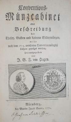 Bild Nr.1: 133-333 Hagen,J.G.F.v.: (Numismatik u. Siegelkunde, Medaillen)