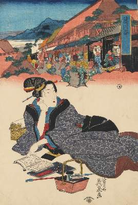 Bild Nr.1: 133-3616 Eisen, Keisai: (Künstlergraphik, Japan)