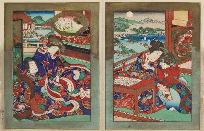 Bild Nr.1: 133-3636 Shôzan, Koikawa: (Künstlergraphik, Japan)