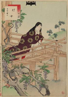 Bild Nr.1: 133-3637 Toshikata, Mizuno: (Künstlergraphik, Japan)