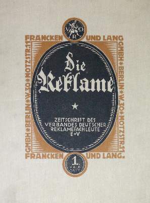 Bild Nr.1: 133-367 Reklame, Die.: (Werbung)