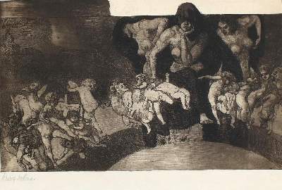 Bild Nr.1: 133-3672 Jettmar, Rudolf: (Künstlergraphik, Jettmar, Stunden der Nacht)