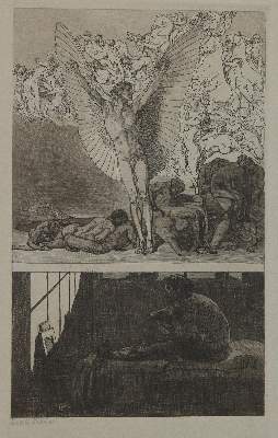 Bild Nr.1: 133-3673 Jettmar, Rudolf: (Künstlergraphik, Jettmar, Stunden der Nacht)