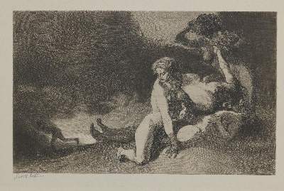 Bild Nr.1: 133-3674 Jettmar, Rudolf: (Künstlergraphik, Jettmar, Stunden der Nacht)