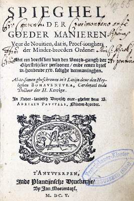 Bild Nr.1: 133-37 Bonaventura, Hl.: (Alte Drucke, Handschriften und Theologie)