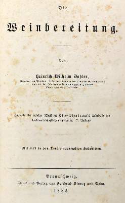Bild Nr.3: 133-377 Dahlen,H.W.: (Küche und Haushalt, Getränke, Wein und Weinbau)
