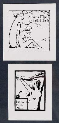 Bild Nr.1: 133-3829 Marc, Franz: (Künstlergraphik, Marc, Exlibris)