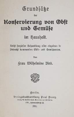 Bild Nr.1: 133-386 Dietrich,F.G.: (Küche und Haushalt, Haushalt, Konservierung)