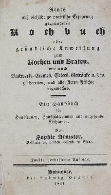 Bild Nr.2: 133-393 Armster,S.: (Küche und Haushalt, Kochbücher)