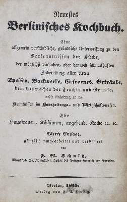 Bild Nr.1: 133-398 Schultz,F.W.: (Küche und Haushalt, Kochbücher, Berlin)