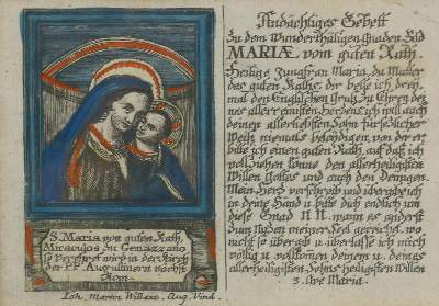 Bild Nr.3: 133-4 Gnadenbilder-Marienbilder-Wallfahrtsbilder.: (Andachtsgraphik)