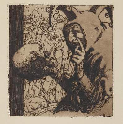 Bild Nr.1: 133-4144 Gilsi, Fritz: (Künstlergraphik, Totentanz)