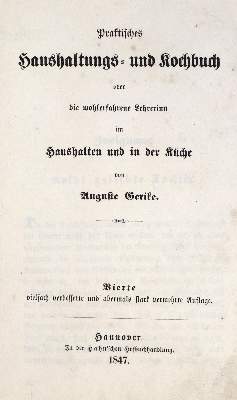 Bild Nr.3: 133-417 Gerike,A.: (Küche und Haushalt, Kochbücher)