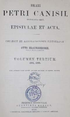 Bild Nr.1: 133-42 Canisius,P.: (Alte Drucke, Handschriften und Theologie)