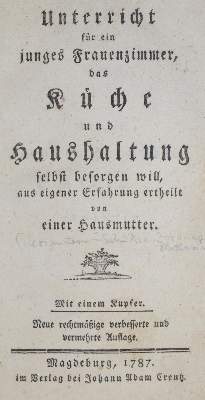 Bild Nr.1: 133-439 (Morgenstern-Schulze,J.K.).: (Küche und Haushalt, Kochbücher)