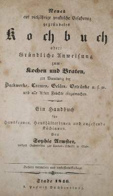 Bild Nr.1: 133-444 Armster,S.: (Küche und Haushalt, Kochbücher, Norddeutschland)