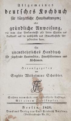 Bild Nr.2: 133-451 Scheibler,S.W.: (Küche und Haushalt, Kochbücher)