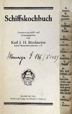 Bild Nr.2: 133-452 Brodmeyer,K.J.H.: (Küche und Haushalt, Kochbücher, Schiffsküche)