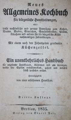 Bild Nr.1: 133-453 (Pelz,H.).: (Küche und Haushalt, Kochbücher, Schlesien)