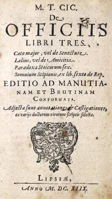 Bild Nr.1: 133-46 Cic(ero),M.T.: (Alte Drucke, Handschriften und Theologie)