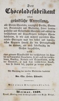 Bild Nr.1: 133-464 Schmidt,C.H.: (Küche und Haushalt, Schokolade)