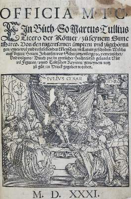 Bild Nr.1: 133-48 Cicero,M.T.: (Alte Drucke, Handschriften und Theologie)