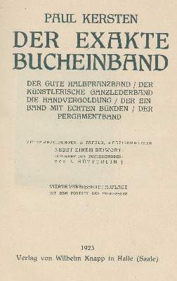 Bild Nr.3: 133-541 Kersten,P.: (Einband)