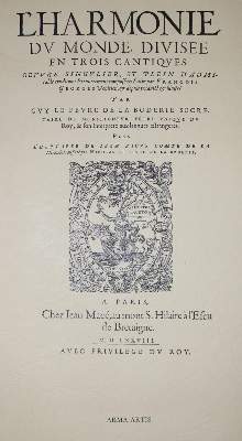 Bild Nr.1: 133-568 Le Fevre de la Boderie,G.: (Faksimile)