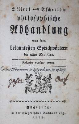 Bild Nr.1: 133-599 Tiller von Tscherlow (d.i. O.Sager).: (Lexika - Wörterbücher - Sprachwissenschaften)