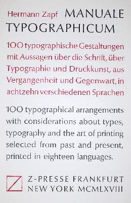 Bild Nr.1: 133-615 Zapf,H.: (Typographie und Kalligraphie)