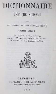 Bild Nr.1: 133-624 Delvau,A.: (Erotika - Galantes)