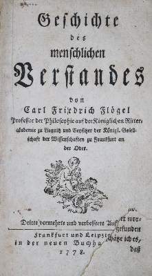 Bild Nr.1: 133-637 Flögel,C.F.: (Kultur- und Sittengeschichte)