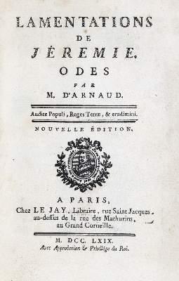 Bild Nr.3: 133-7 Arnaud,F.T.M. de Baculard d'.: (Alte Drucke, Handschriften und Theologie)