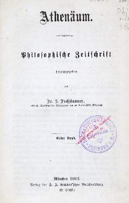 Bild Nr.1: 133-722 Frohschammer,J. (Hrsg.).: (Athenäum)